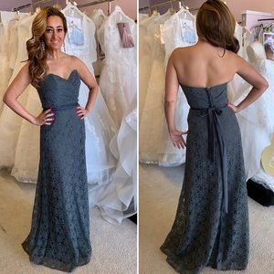 NEW WITH TAGS Charcoal Column Strapless dress 👗